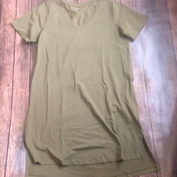 Universal Standard Tesino Cotton Dress Green Sz XS - Picture 1 of 6